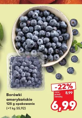 Borówki amerykańskie promocja w Kaufland