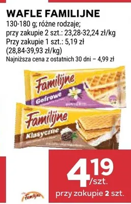Wafle familijne promocja w Stokrotka