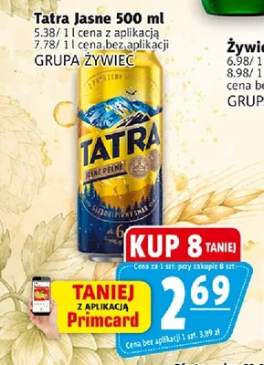 Piwo Tatra promocja w Prim Market