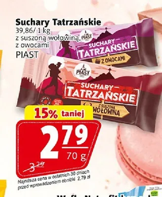 Suchary Tatrzańskie z suszoną wołowiną Piast promocja w Prim Market