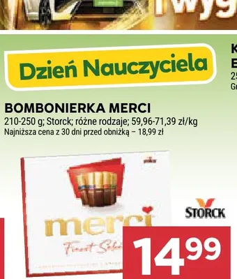 Bombonierka Merci promocja w Stokrotka