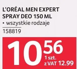 Dezodorant spray Men Expert promocja w Selgros