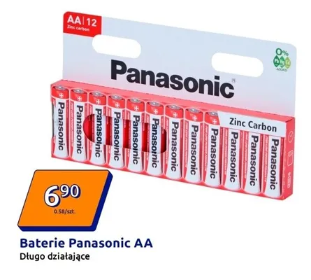 Baterie Panasonic AA Zinc Carbon - Długo działające promocja w Action