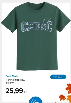 T-shirt chłopięcy zielony Cool Club promocja w Smyk