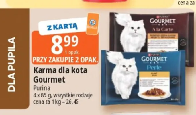 Karma dla kota Gourmet 4-pak promocja w Leclerc