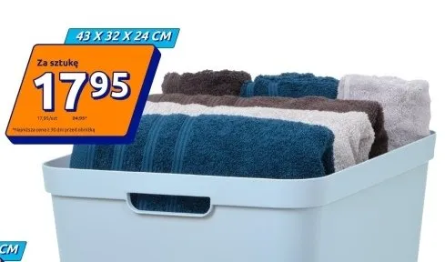 Kosz do przechowywania Livv 43x32x24cm promocja w Action