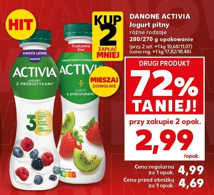 Jogurt pitny różne rodzaje 280/270g opakowanie promocja w Kaufland