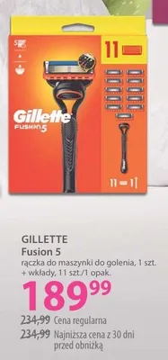 Fusion 5 maszynka do golenia + rączka do maszynki do golenia promocja w Hebe
