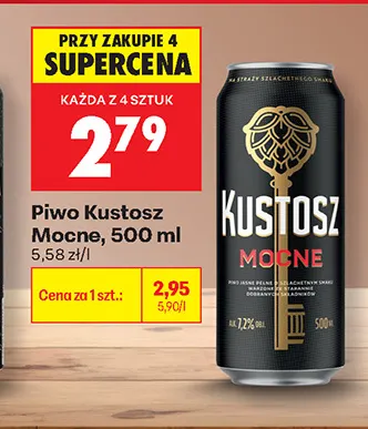 Piwo Kustosz Mocne promocja w Biedronka