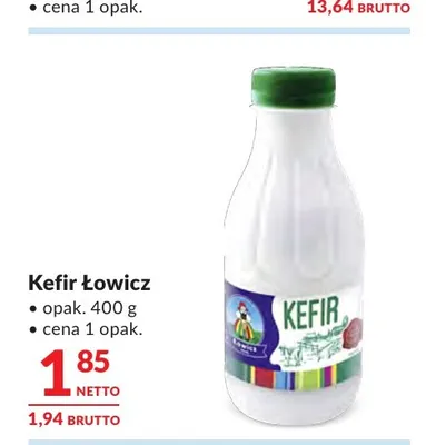 Kefir Łowicz promocja w Makro