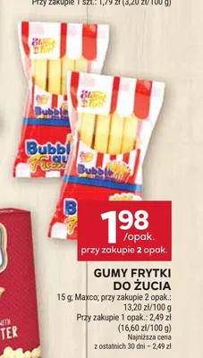 Gumy frytki do żucia Maxco promocja w Stokrotka