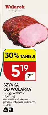 Szynka od Wolarek promocja w Chata Polska