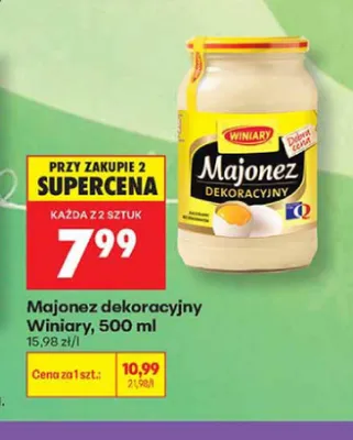 Majonez dekoracyjny Winiary promocja w Biedronka