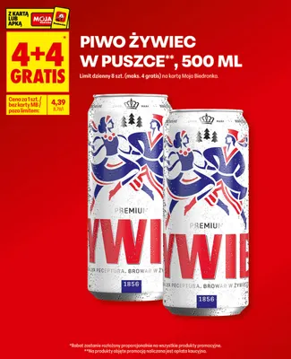 Piwo Żywiec w puszce promocja w Biedronka
