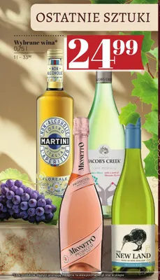 Wino bezalkoholowe Aperitif bezalkoholowy Martini Floreale promocja w POLOmarket