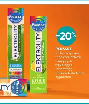 Suplementy diety w postaci tabletek musujących Plusssz promocja w Super-Pharm