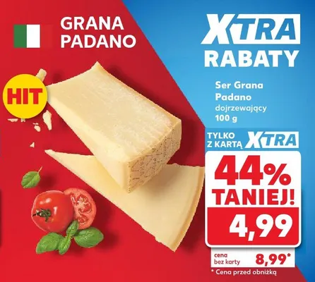 Ser Grana Padano dojrzewający promocja w Kaufland