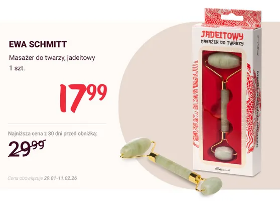 Masażer do twarzy, jadeitowy  promocja w Rossmann
