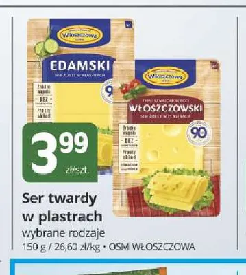 Ser włoszczowski w plastrach Włoszczowa promocja w Marketvita