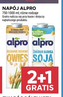 Napój Alpro soja promocja w Stokrotka