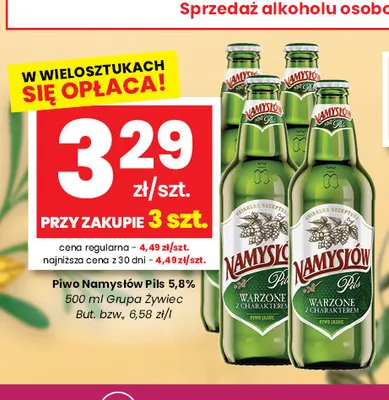 Piwo Namysłów Pils 5,8% promocja w emma MARKET