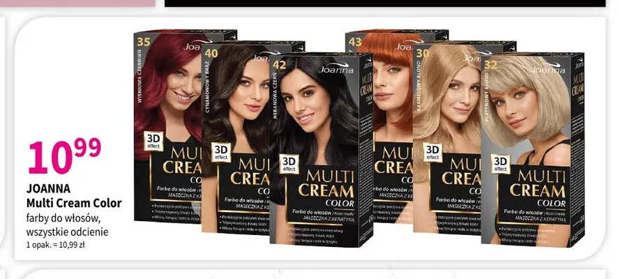 Farba do włosów Joanna Multi Cream Color promocja w Drogerie Polskie