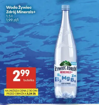 Woda Żywiec Zdrój Minerals+ promocja w Delikatesy Centrum