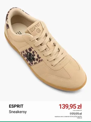 Sneakersy Esprit promocja w Deichmann