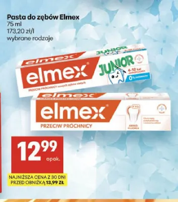 Pasta do zębów Elmex Przeciw Próchnicy promocja w Delikatesy Centrum