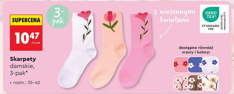 Skarpety damskie promocja w Biedronka