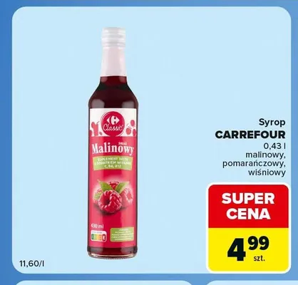 Syrop Carrefour pomarańczowy promocja w Carrefour Market