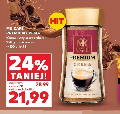 Kawa rozpuszczalna MK Café Premium Crema promocja w Kaufland