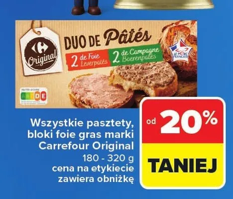 Pasztet Duo de Pâtés Carrefour Original promocja w Carrefour