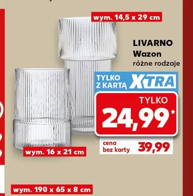 Wazon Livarno 16x21 cm promocja w Kaufland