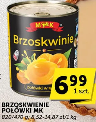 Brzoskwinie połówki MK promocja w Euro Sklep