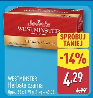 Herbata czarna promocja w Aldi