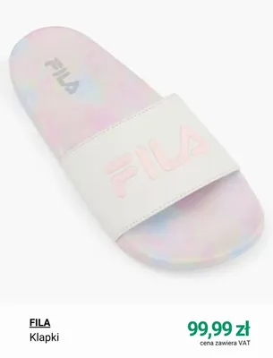 Klapki FILA promocja w Deichmann