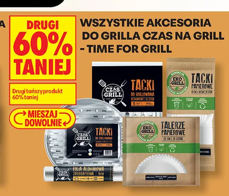 Talerze papierowe Czas na Grill promocja w Biedronka