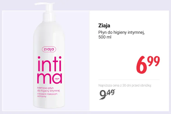 Płyn do higieny intymnej Ziaja promocja w Rossmann