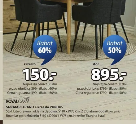 Krzesło PURHUS promocja w Jysk