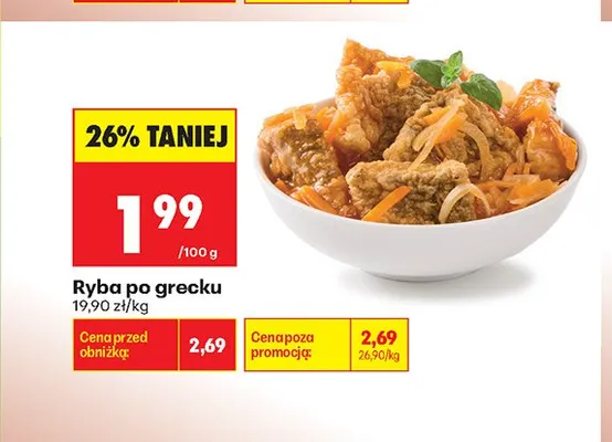 Ryba po grecku promocja w Biedronka