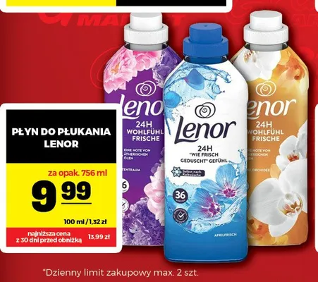 Płyn do płukania Lenor Goldene Orchidee promocja w Gram Market