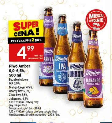 Piwo bezalkoholowe Amber IPA promocja w Twój Market