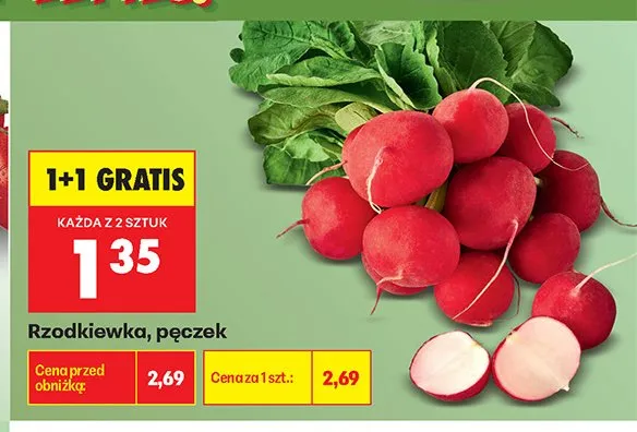 Rzodkiewka promocja w Biedronka