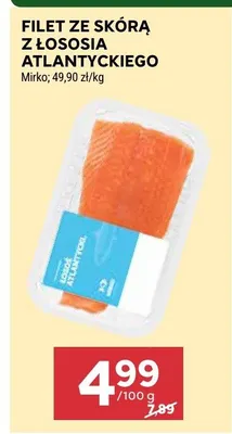Filet ze skórą z łososia atlantyckiego Mirko promocja w Stokrotka
