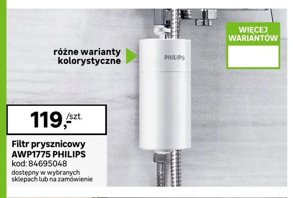 Filtr prysznicowy Philips AWP1775 promocja w Leroy Merlin
