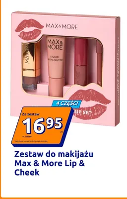 Zestaw do makijażu Max & More Lip & Cheek promocja w Action
