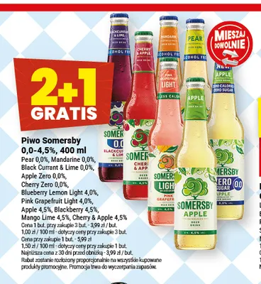 Piwo bezalkoholowe Somersby Pear promocja w Twój Market