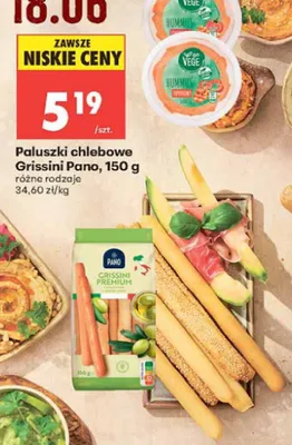 Paluszki chlebowe Grissini Premium Pano promocja w Biedronka