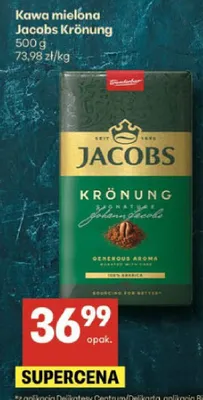 Kawa mielona Krönung promocja w Delikatesy Centrum